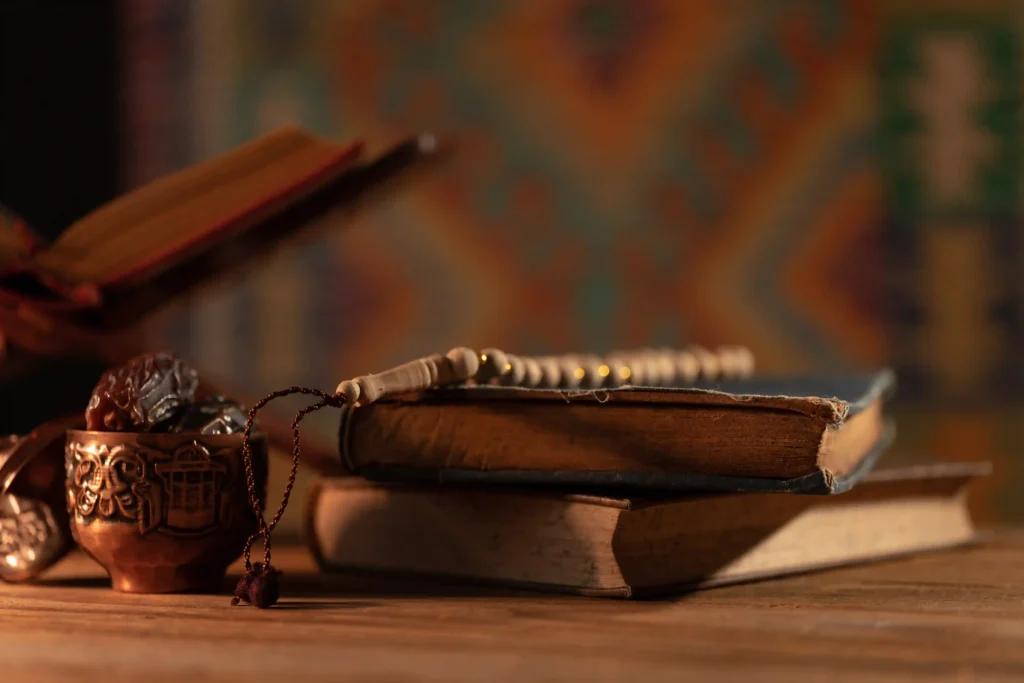 Female Quran Teacher Online for Ladies 2 close up of dates in an oriental cup and a tesbih